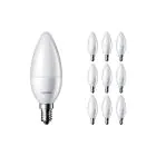 Fordelspakke 10x Philips Corepro LED Kerte E14 matt 2.8W 250lm - 827 ekstra varm hvid | erstatter 25W