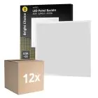 Fordelspakke 12x Bright Choice LED Panel Backlit 36W 3240lm - 840 Kold Hvid | 60x60cm - UGR 