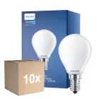 Fordelspakke 10x Philips Master Value LED Lustre E14 Kugle matt 3.4W 470lm - 927 ekstra varm hvid | bedste farvegengivelse - dæmpbar - erstatter 40W