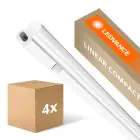 Fordelspakke 4x Ledvance LED Lysrender Linear Kompakt Kontakt 14W 1500lm - 840 Kold Hvid | 120cm