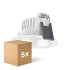 Fordelspakke 5x Ledvance LED spot Adjust Aluminium Hvid 8W 680lm 36D - 930 varm hvid | Udsnit 68mm - IP20 - bedste farvegengivelse - dæmpbar