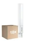 Fordelspakke 10x Philips CorePro PL-S LED 5W - 840 Kold Hvid | 2-Pinde - Erstatter 11W