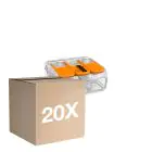 Fordelspakke 20x Wago 221-413 Skrueterminal Forbindelsesstykke| 3 Stålwire Tilslutning