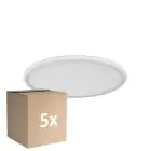 Fordelspakke 5x D'Lite Loftlampe Luma Hvid 22W 2000lm - 827 Ekstra Varm Hvid | IP44 - 42cm