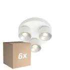 Fordelspakke 6x Nordlux Pitcher Spot Metal Hvid | Egnet til 3x GU10