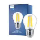 Philips Master Value LED Lustre E27 Kugle filament klar 3.4W 470lm - 927 ekstra varm hvid | bedste farvegengivelse - dæmpbar - erstatter 40W