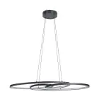 Eglo Pendel Lampe Gianella Stål Sort 38W 4400lm - 830 Varm Hvid | Dæmpbar